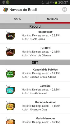 Novelas BR - Globo|SBT|Record android App screenshot 4