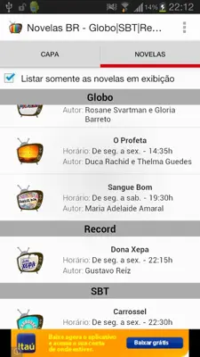 Novelas BR - Globo|SBT|Record android App screenshot 5